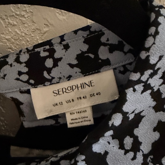 Seraphine 2 in 1 maternity/nursing dress w/ collar Gwendolyn size 8 - Picture 4 of 9